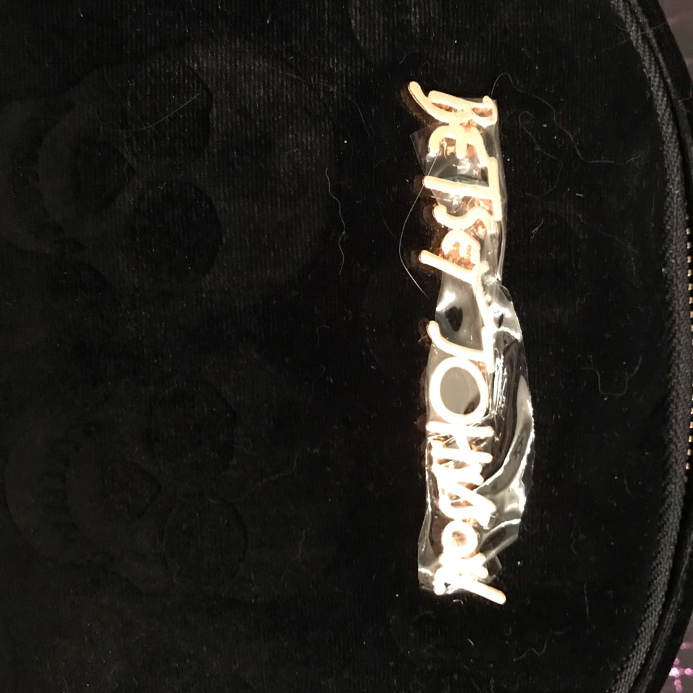 Betsey Johnson Embossed Skull Velvet Backpack - Picture 2 of 3